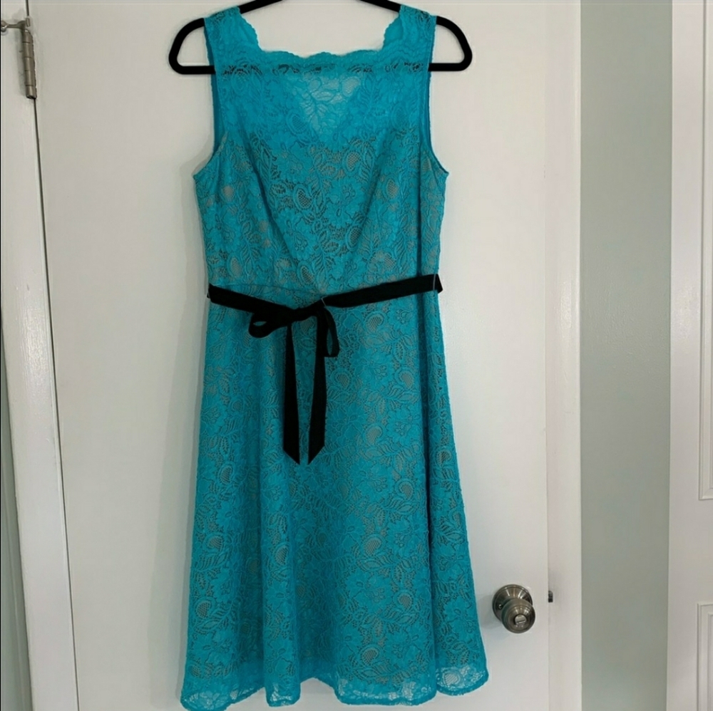Calvin Klein lace A-line dress